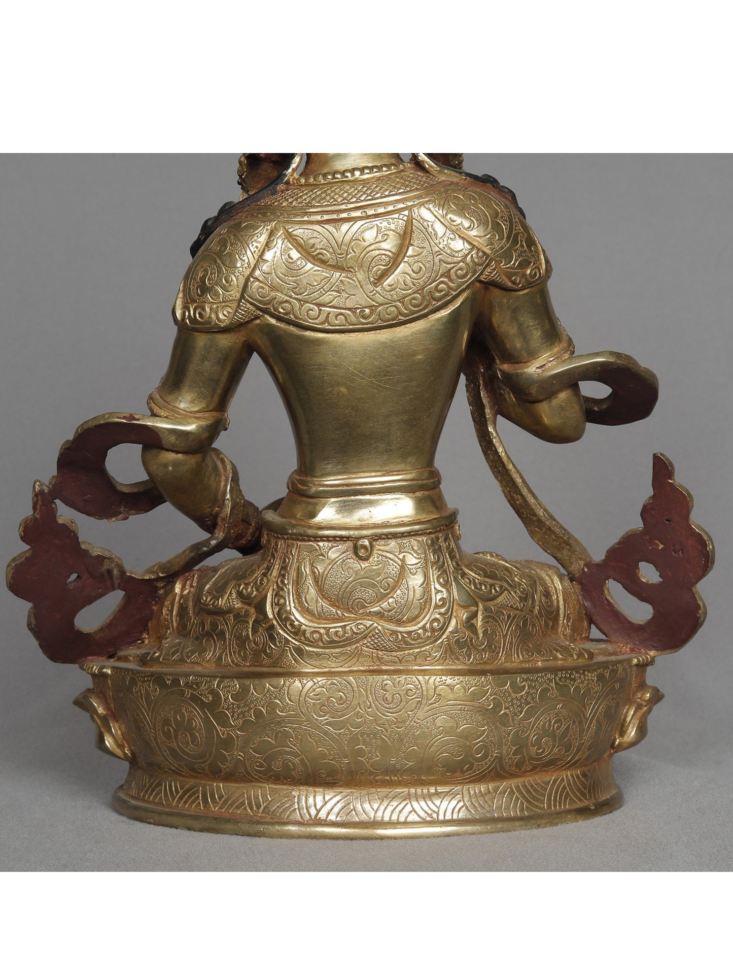 10" Tibetan Buddhist Deity Vajrasattva From Nepal | Copper Statue | Decorative Copper Idol | Copper Statue For Temple