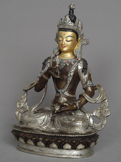 10" Tibetan Buddhist Deity Vajrasattva Attractive Statue From Nepal | Copper Statue | Decorative Copper Idol | Copper Statue For Temple