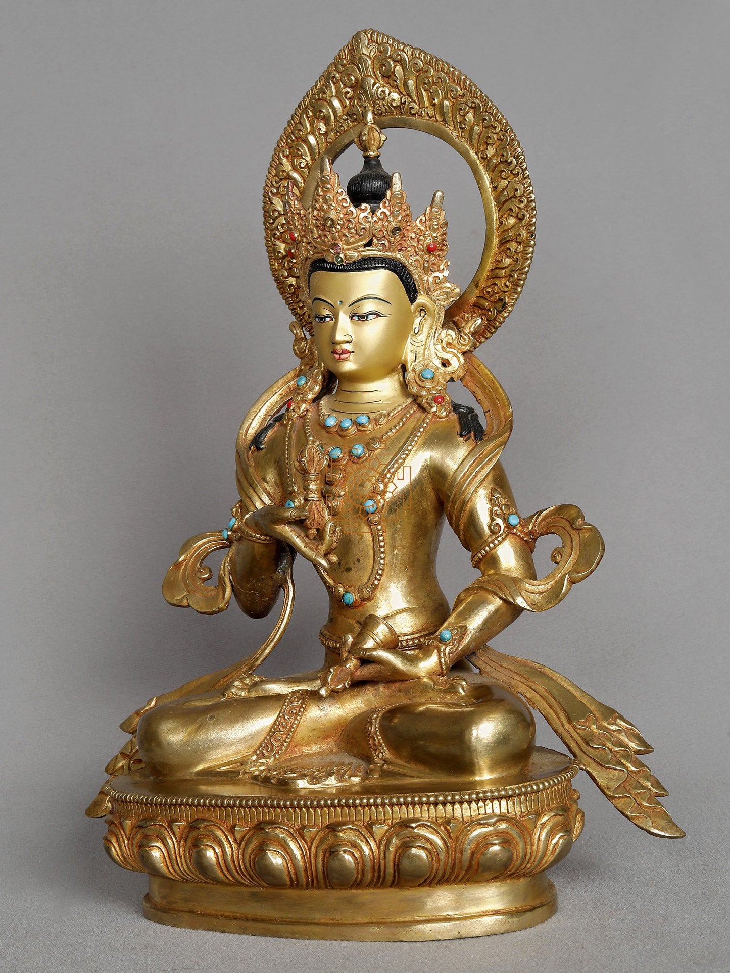 12" Tibetan Buddhist Deity Vajrasattva Statue From Nepal | Copper Statue | Decorative Copper Idol | Copper Statue For Temple