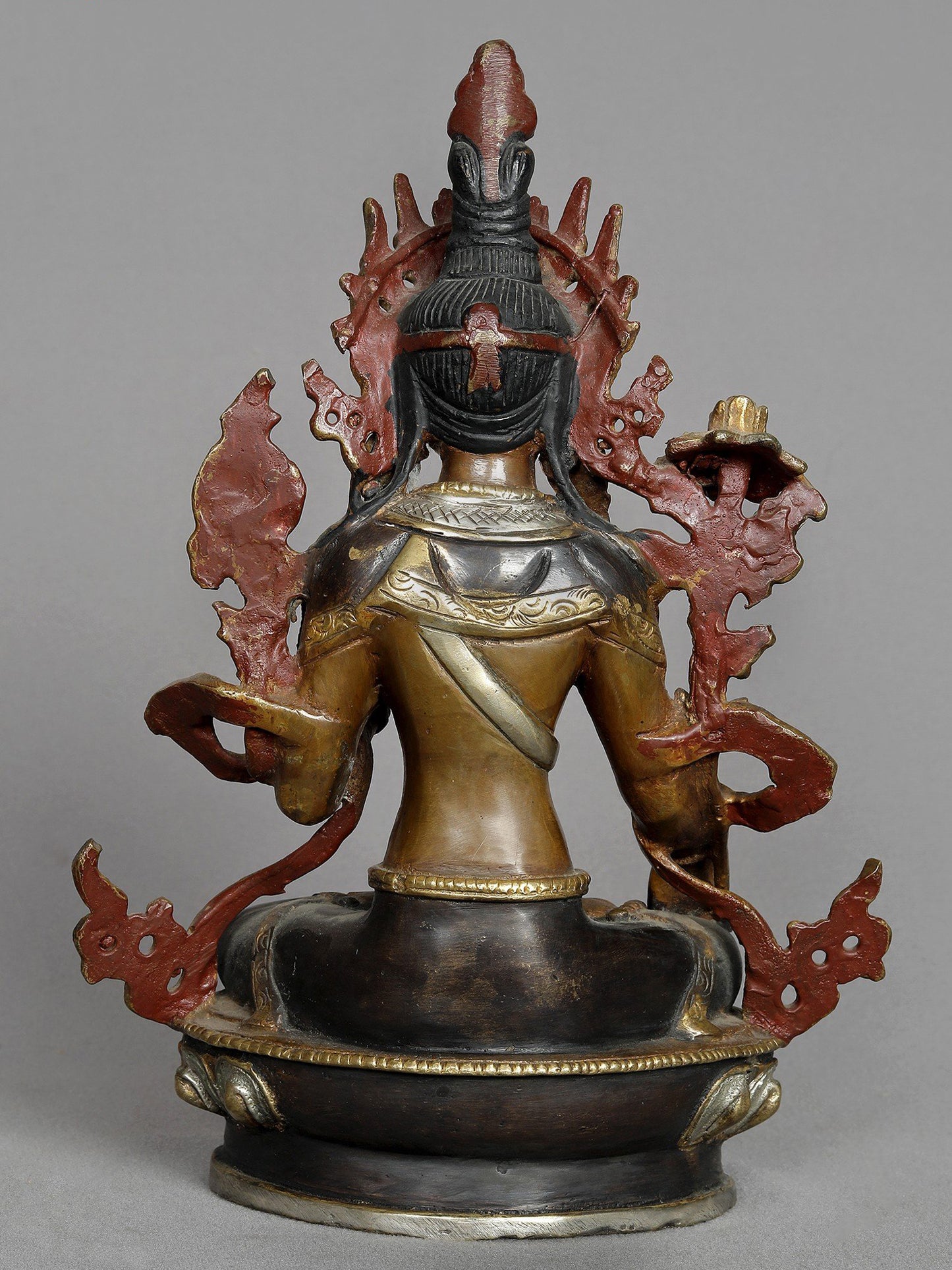 9" Goddess White Tara Copper Idol Nepalese Statue | Copper Statue | Decorative Copper Idol | Copper Statue For Temple