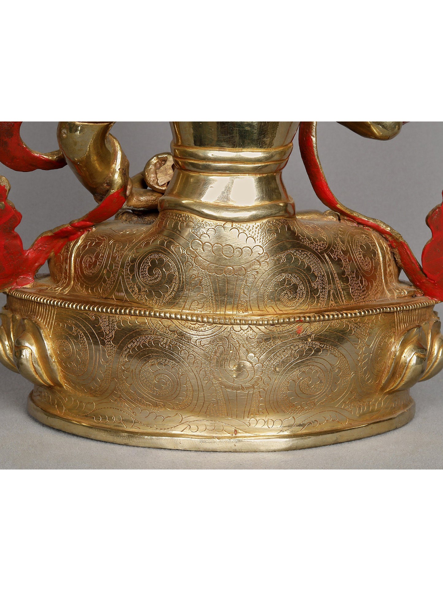 14" Tibetan Buddhist Deity Vajrasattva Idol | Copper Nepalese Idol | Copper Statue | Decorative Copper Idol | Copper Statue For Temple