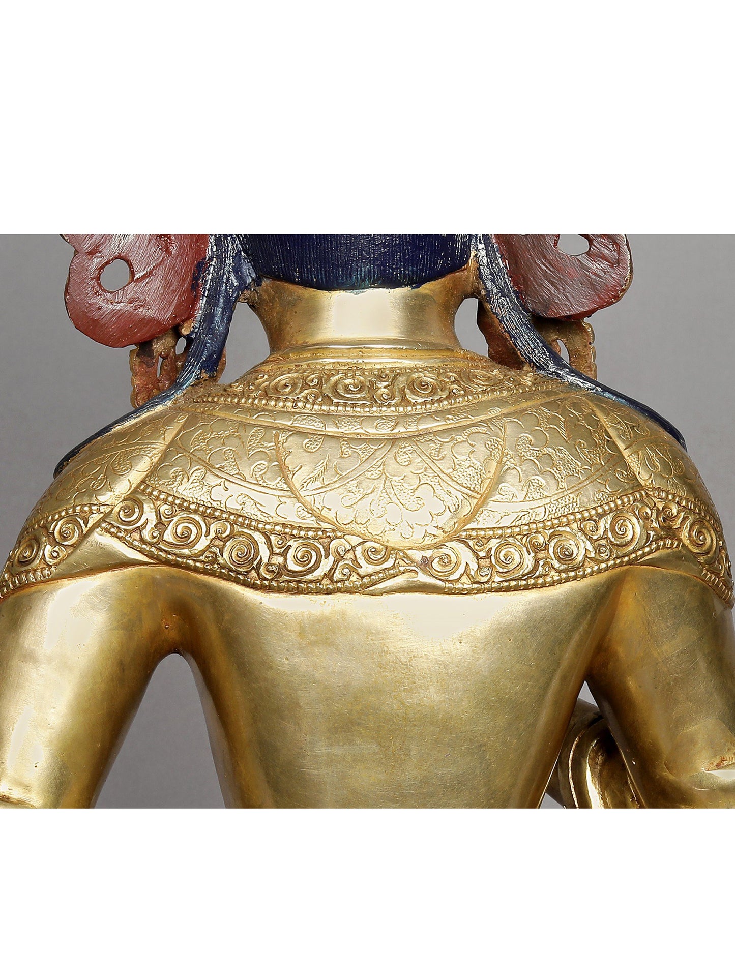 19" Buddhist Deity Vajrasattva Idol From Nepal | Copper Nepalese Idol | Copper Statue | Decorative Copper Idol | Copper Statue For Temple