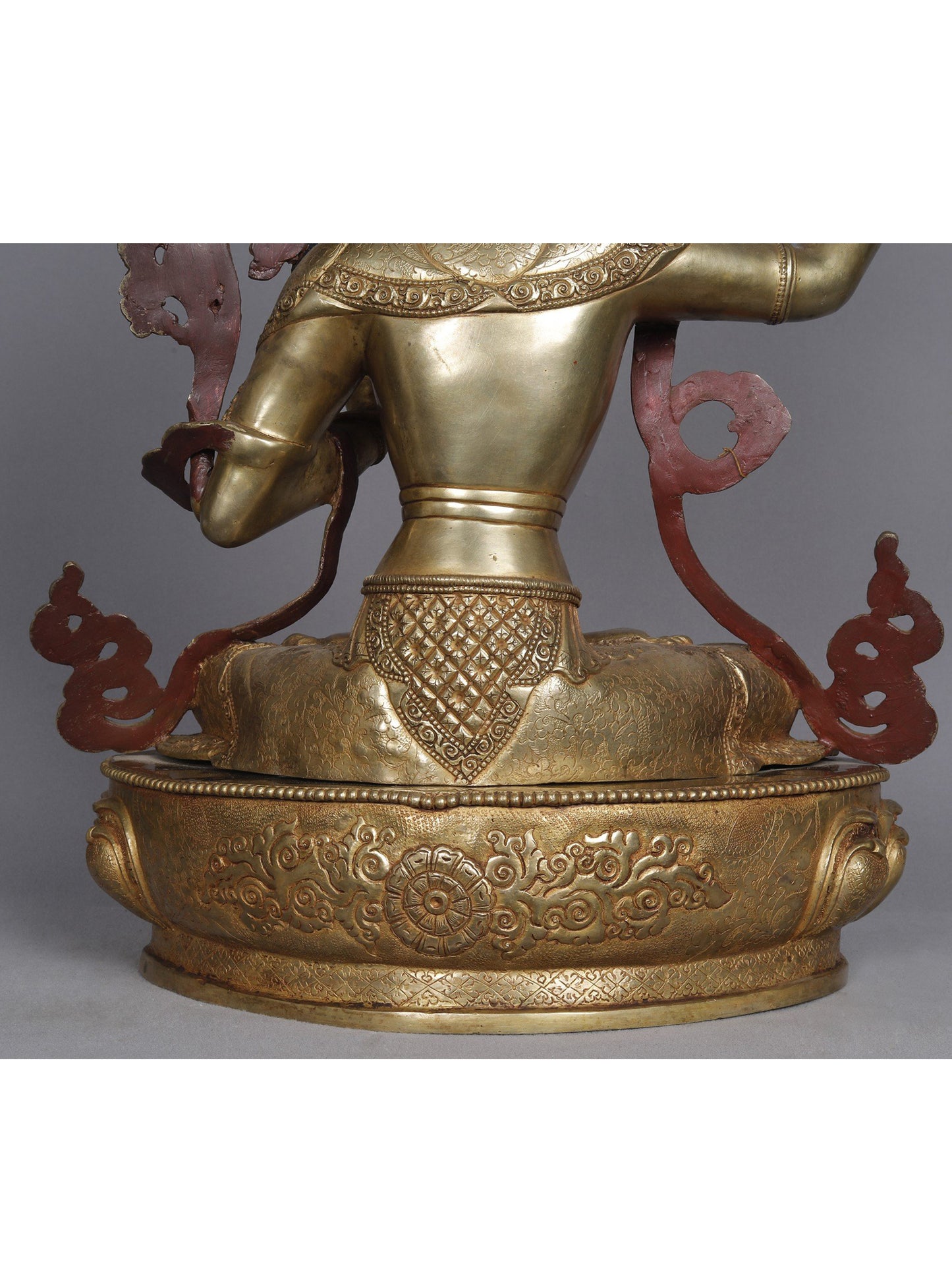 19" Manjushri Copper Statue | Sculpture From Nepal | Copper Statue | Decorative Copper Idol | Copper Statue For Temple