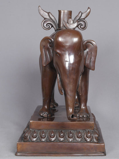 29" Set Of Five Pancha Buddha From Nepal | Nepalese Statue | Decorative Copper Idol | Copper Statue For Temple