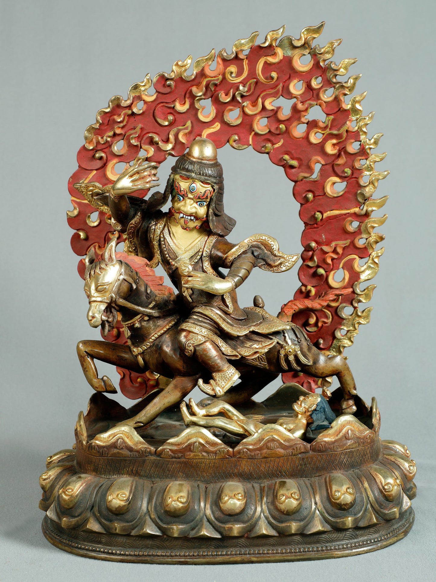 14" Achi Chokyi (Chimar) Drolma From Nepal | Nepalese Copper Statue| Decorative Copper Idol | Copper Statue For Temple