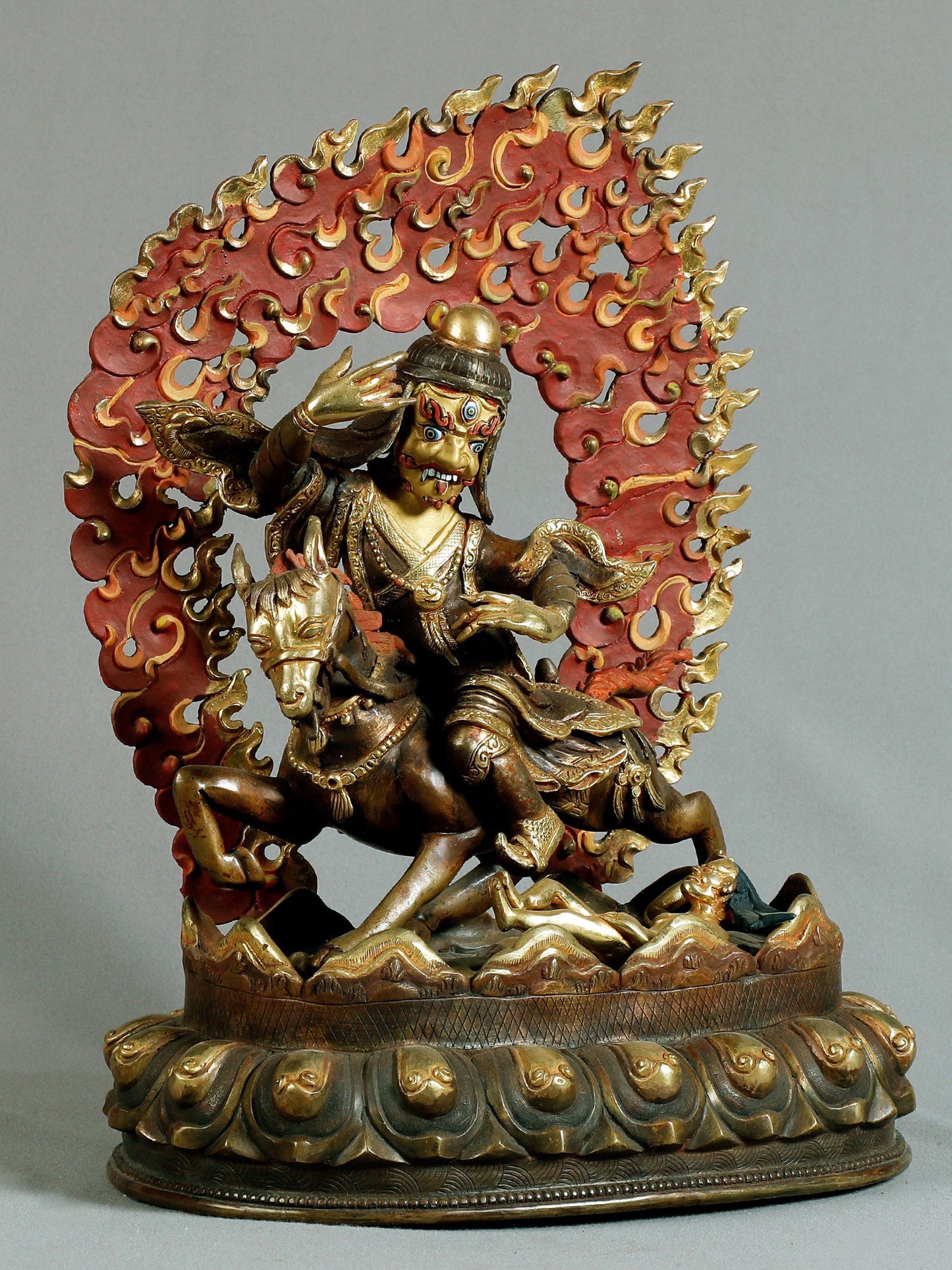 14" Achi Chokyi (Chimar) Drolma From Nepal | Nepalese Copper Statue| Decorative Copper Idol | Copper Statue For Temple