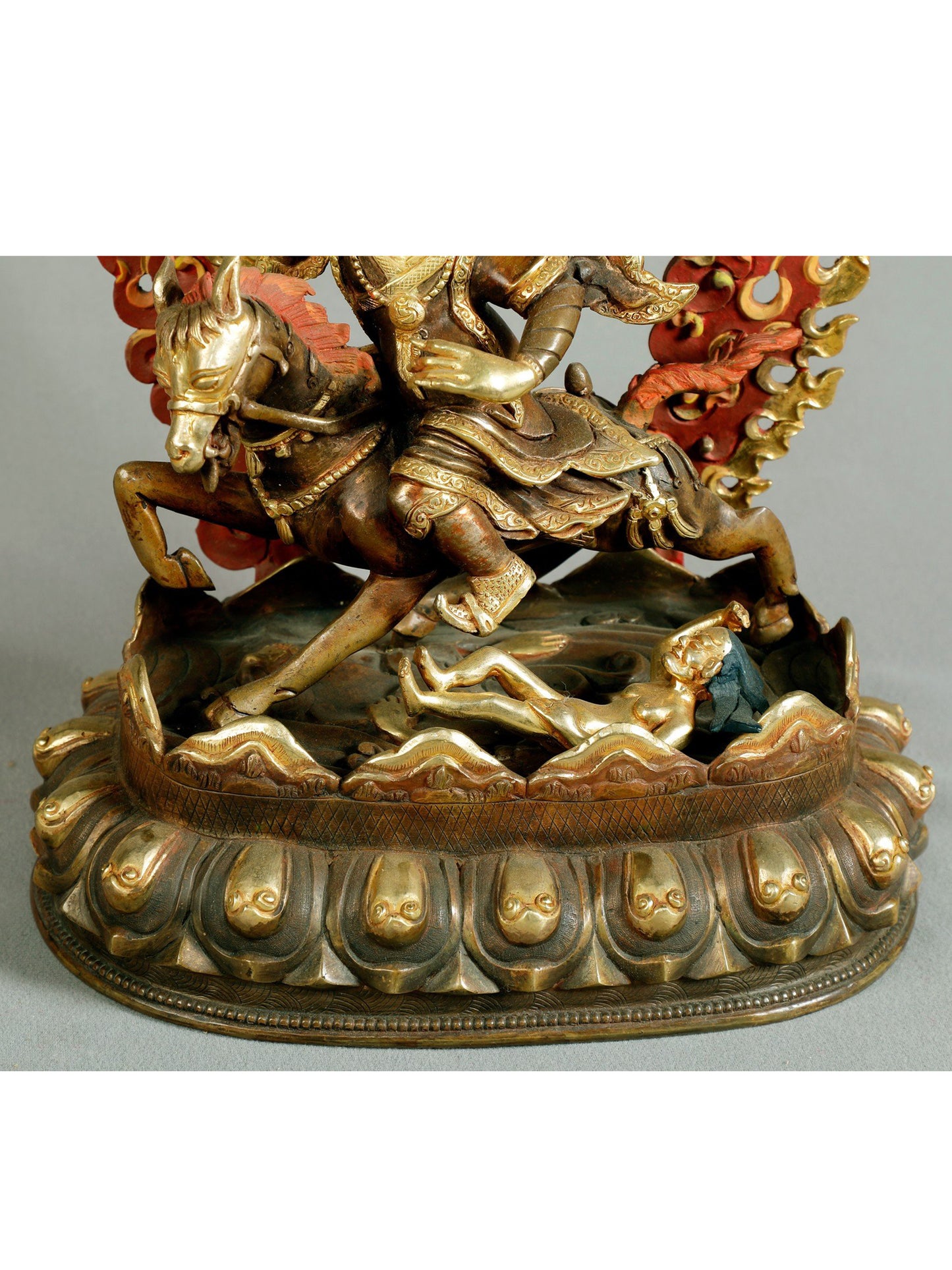 14" Achi Chokyi (Chimar) Drolma From Nepal | Nepalese Copper Statue| Decorative Copper Idol | Copper Statue For Temple