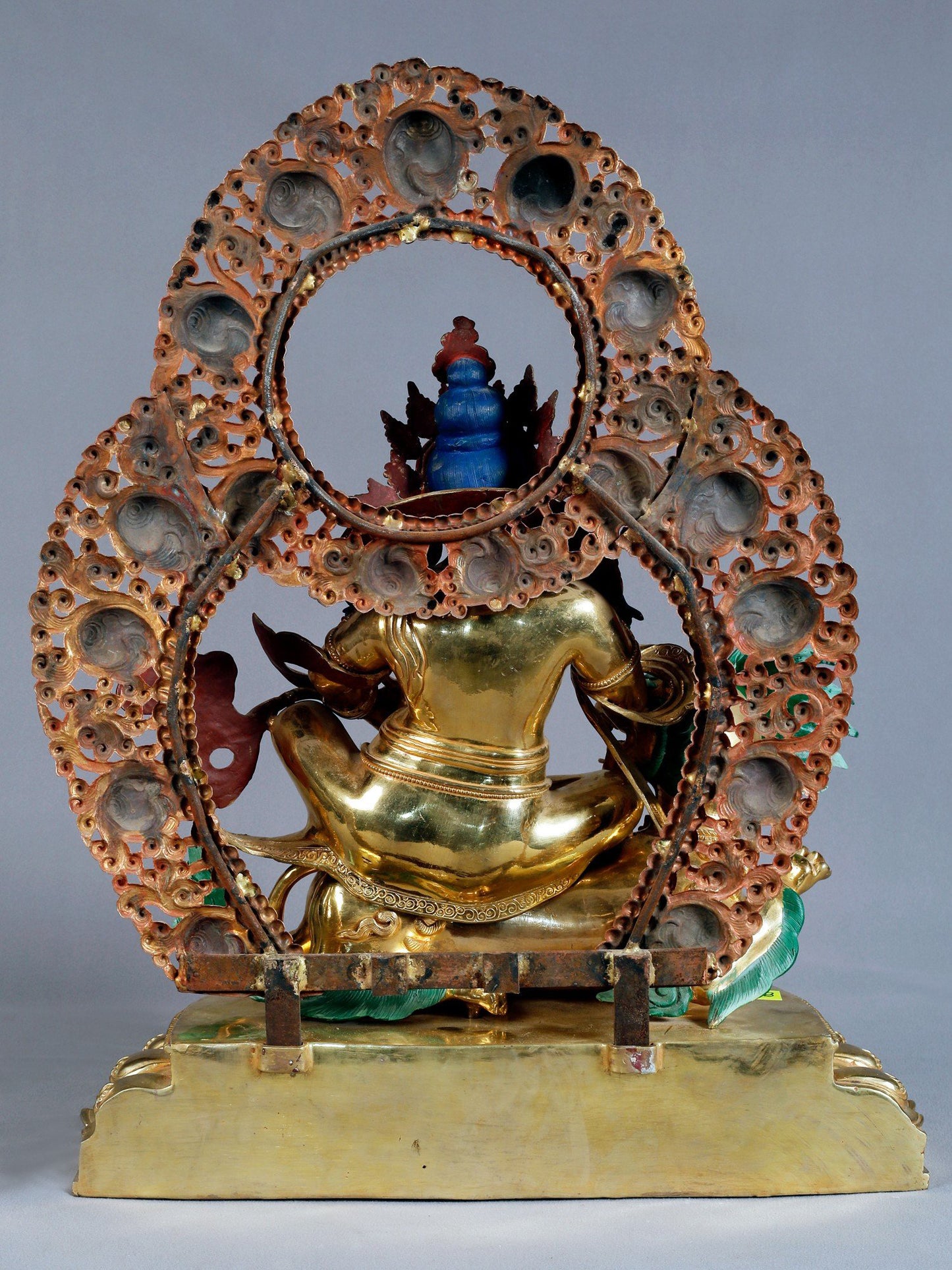 25" Magnificent Jambhala (Kubera)  From Nepal | Nepalese Copper Statue| Decorative Copper Idol | Copper Statue For Temple