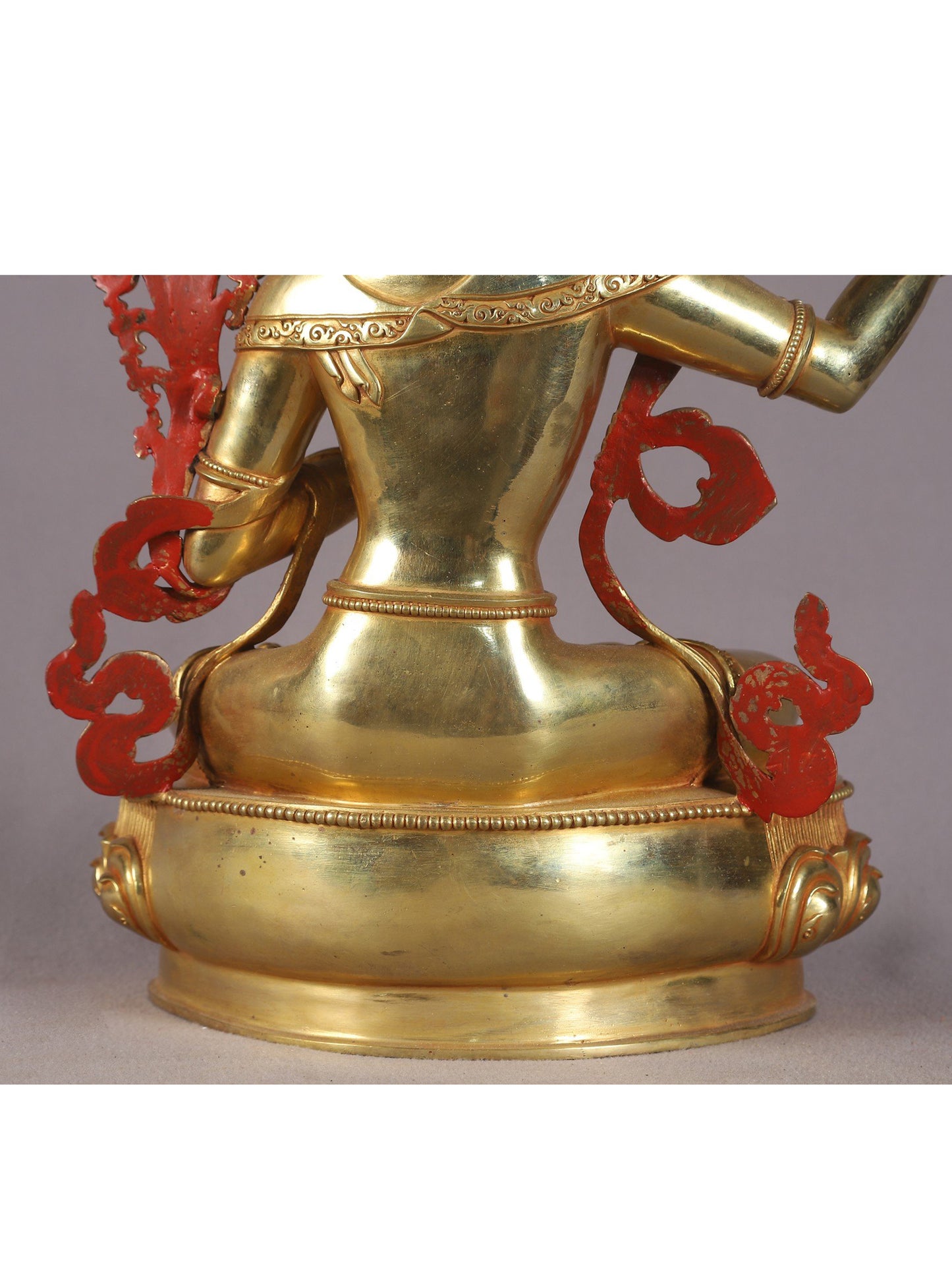 16" Manjushri Copper Idol With Sword | Nepalese Copper Statue| Decorative Copper Idol | Copper Statue For Temple