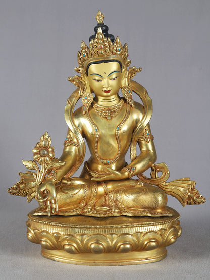 16" Seated Shainimbu Copper Idol | Nepalese Copper Statue| Decorative Copper Idol | Copper Statue For Temple