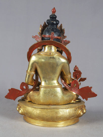 16" Seated Shainimbu Copper Idol | Nepalese Copper Statue| Decorative Copper Idol | Copper Statue For Temple