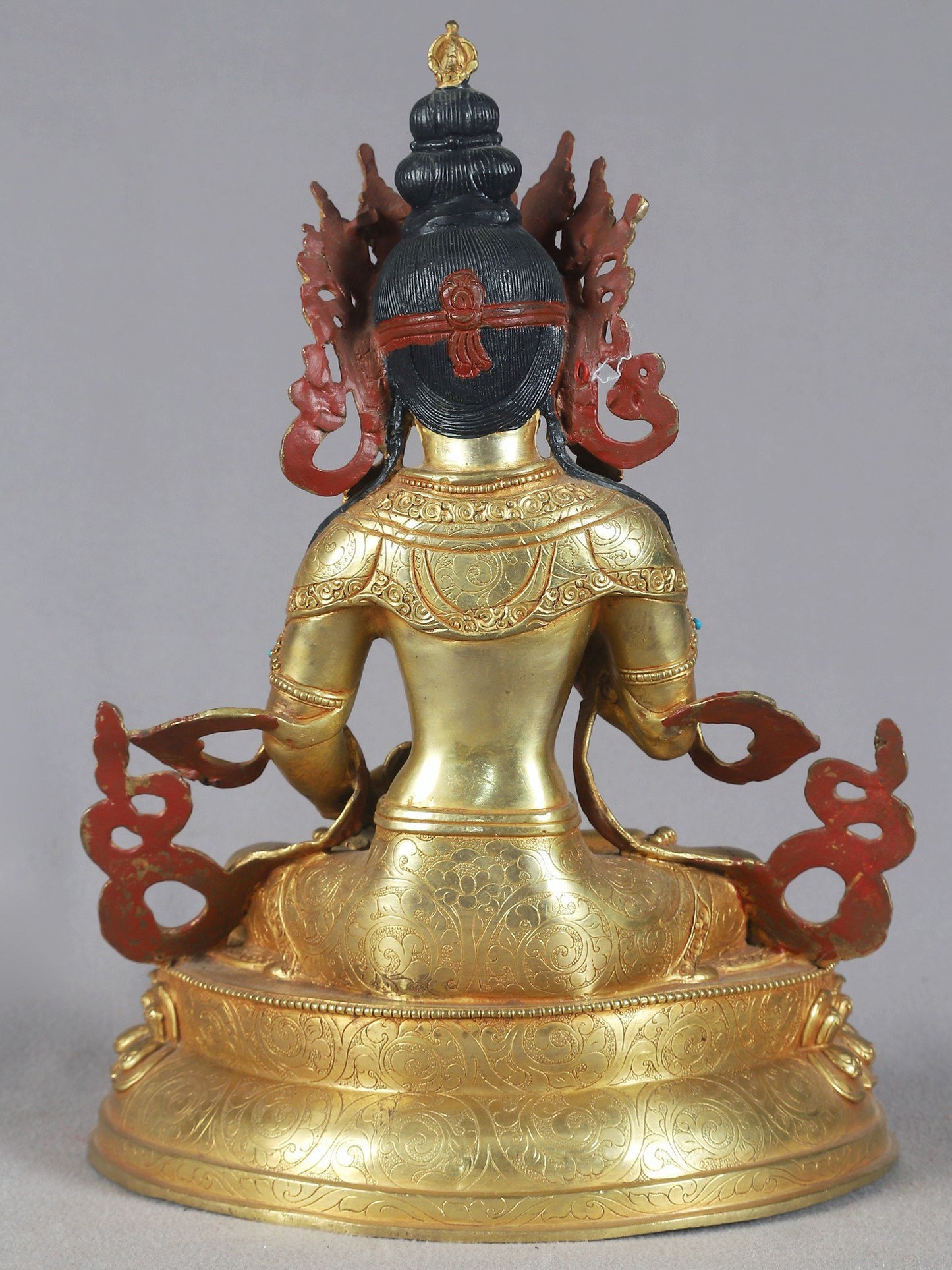 12" Vajrasattva Copper Idol From Nepal | Nepalese Copper Statue | Decorative Copper Idol | Copper Statue For Temple