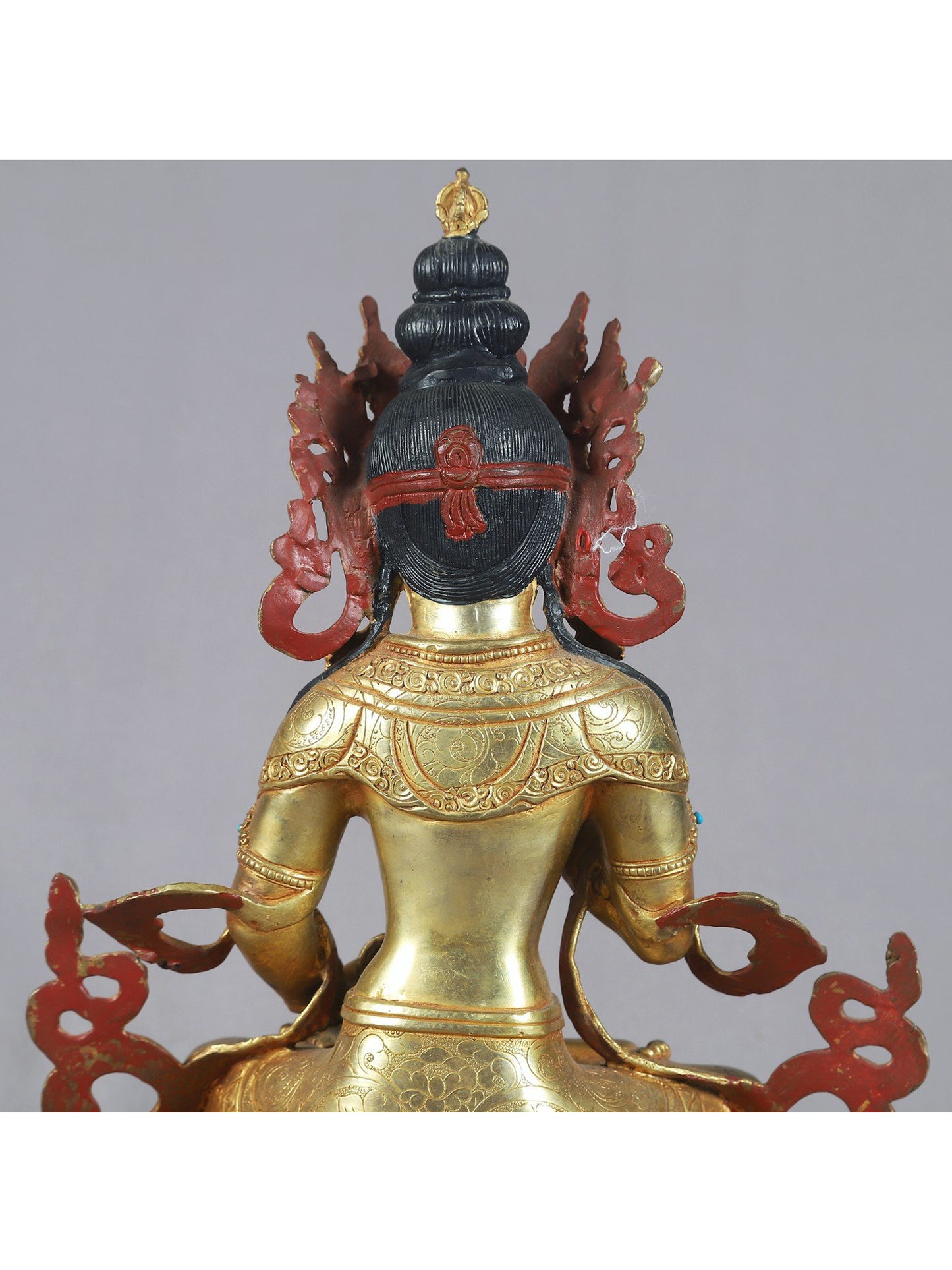 12" Vajrasattva Copper Idol From Nepal | Nepalese Copper Statue | Decorative Copper Idol | Copper Statue For Temple