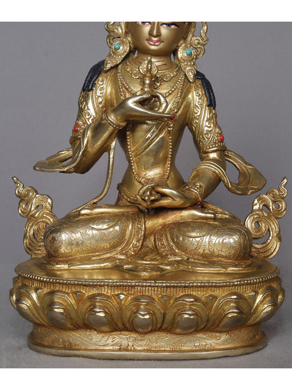 10" Vajrasattva Copper Statue From Nepal | Nepalese Copper Statue | Decorative Copper Idol | Copper Statue For Temple