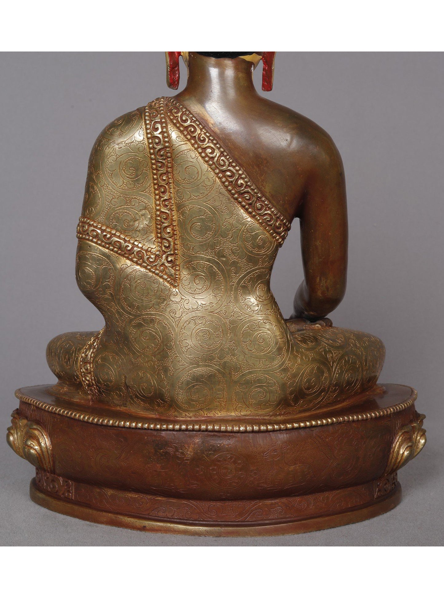 10" Lord Shakyamuni Buddha Copper Statue From Nepal | Nepalese Copper Statue | Decorative Copper Idol | Copper Statue For Temple