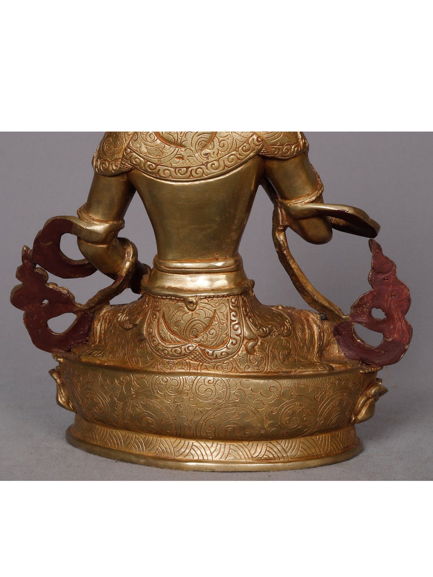 10" Buddhist Deity Vajrasattva Copper Statue from Nepal | Nepalese copper Idol | Handmade Figurine