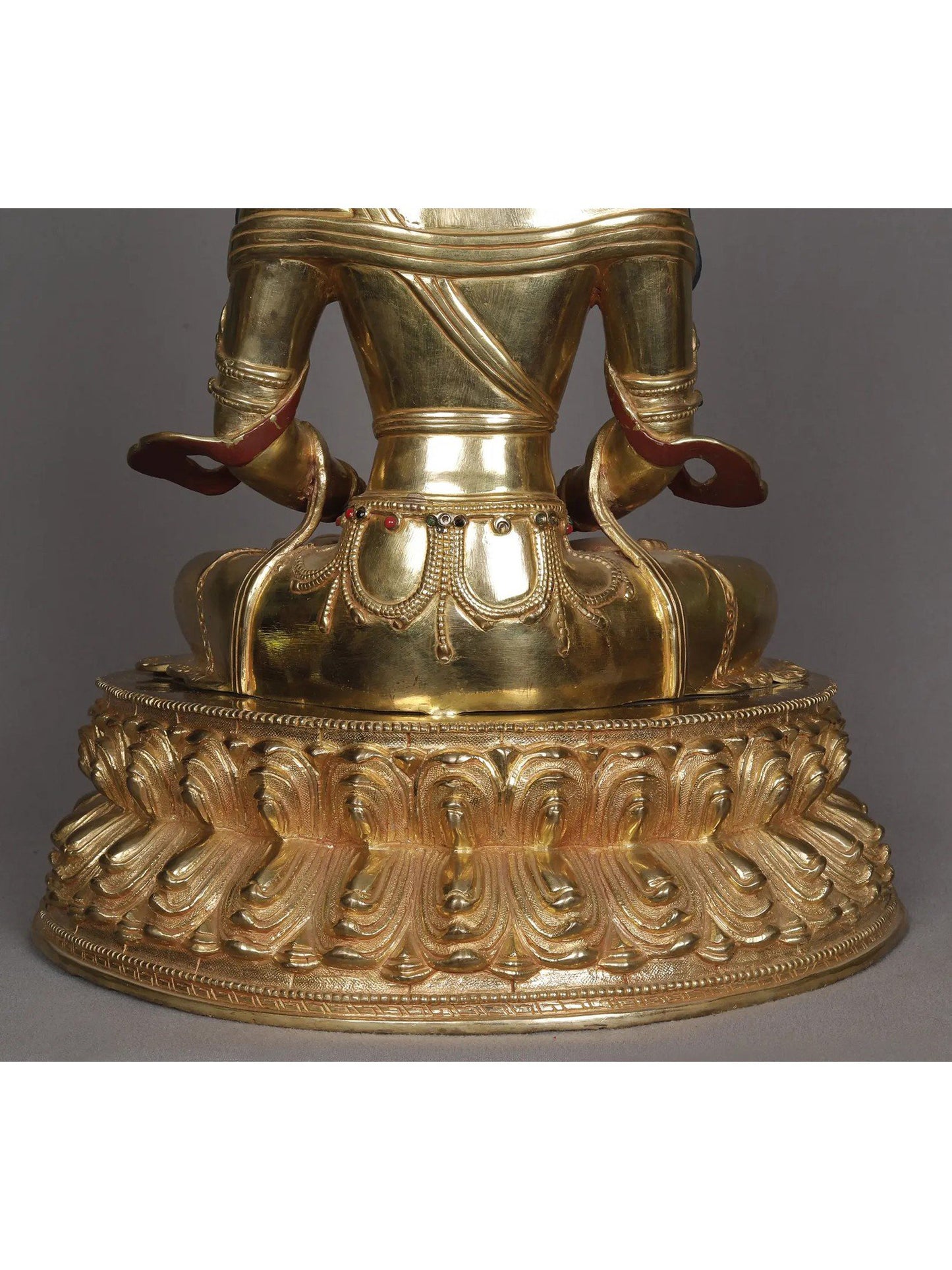 16" Lord Aparmita As Amitabha Buddha Statue From Nepal | Decorative Copper Idol | Copper Statue For Temple