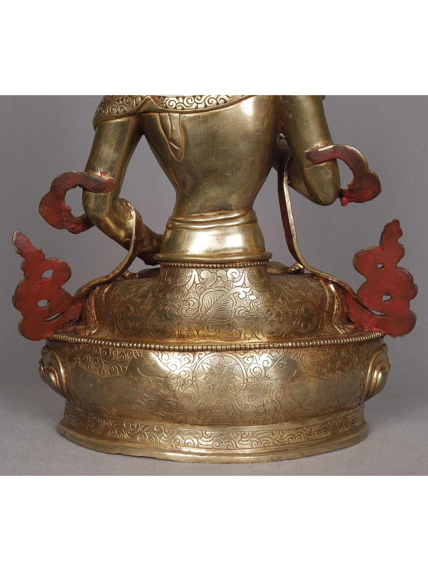 14" Buddhist Deity Vajrasattva Copper Sculpture | Statue From Nepal | Decorative Copper Idol | Copper Statue For Temple