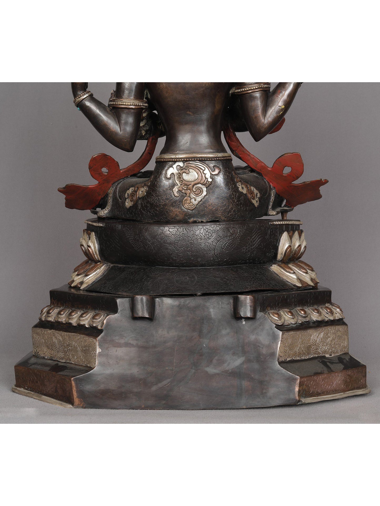 Chenrezig From Nepal | Handmade Sculpture | Copper With Gold