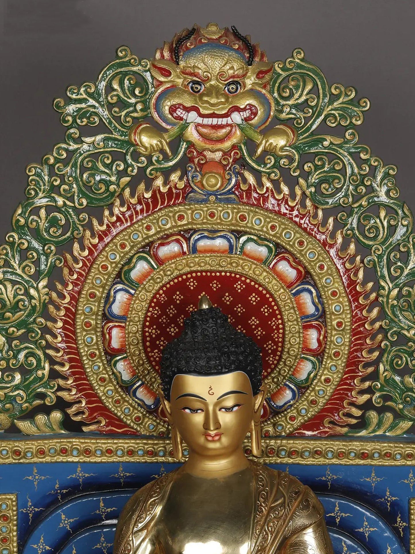 Enthroned Lord Shakyamuni Buddha From Nepal | Handmade Sculpture