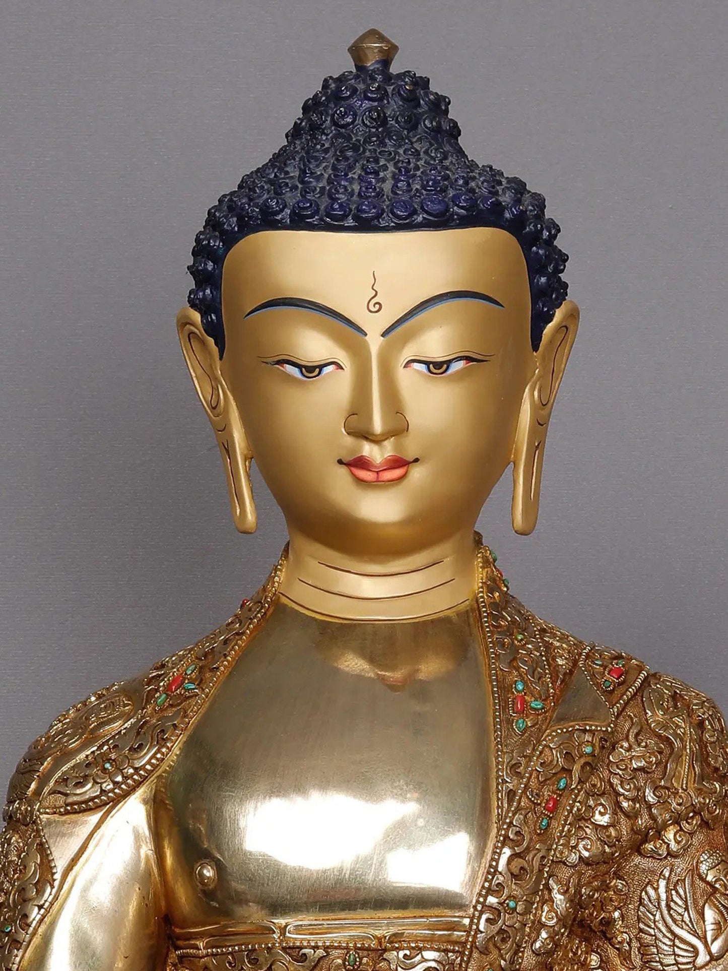 22" Lord Shakyamuni Buddha From Nepal | Handmade Sculpture