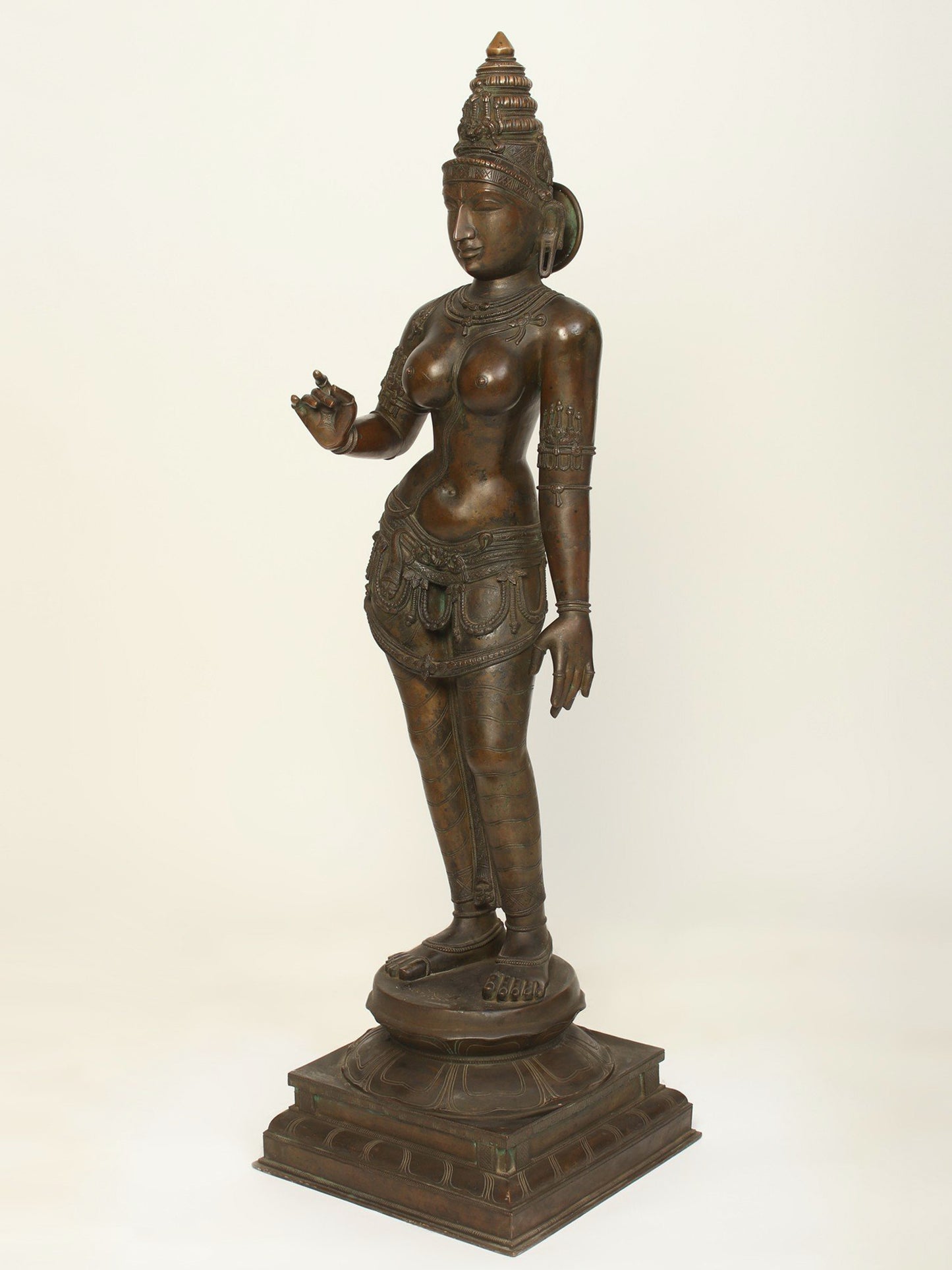 48" Large Goddess Sivagami (Devi Uma) | Bronze Sculpture | Bronze Statue For Temple