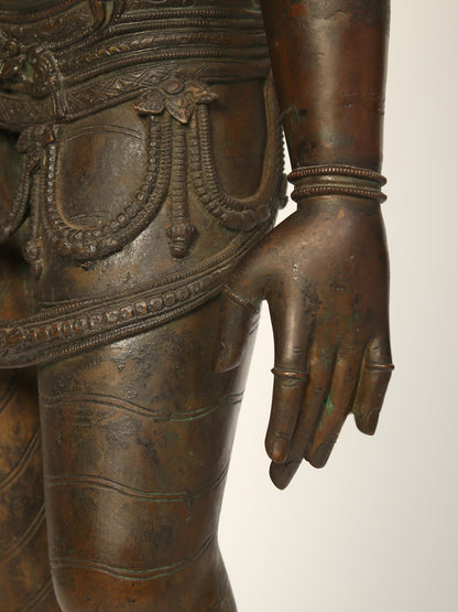 48" Large Goddess Sivagami (Devi Uma) | Bronze Sculpture | Bronze Statue For Temple