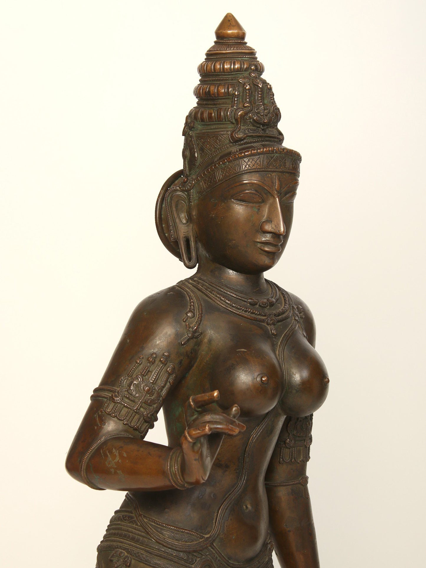 48" Large Goddess Sivagami (Devi Uma) | Bronze Sculpture | Bronze Statue For Temple