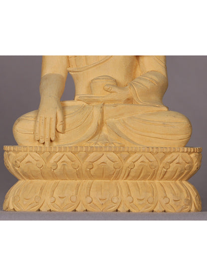 7" Small Sized Lord Shakyamuni Buddha Handcarved In Nepal