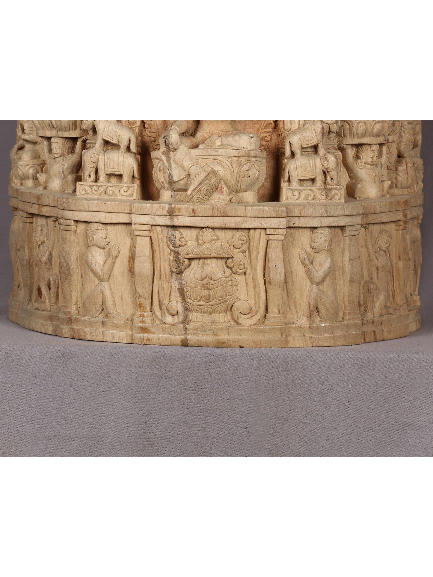 24" Breath taking 21 Taras Handcarved In Wood | Mother Of All Buddhas | Masterpiece | Handcrafted In Nepal