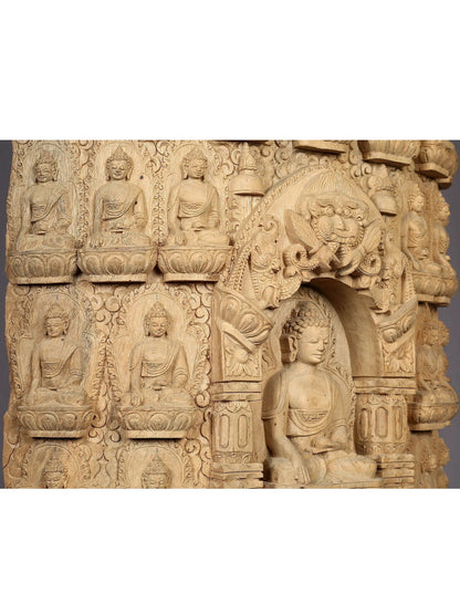 Stunning 36 Buddhas of Confession with Shakyamuni Handcarved In Nepal (Rare Artwork)