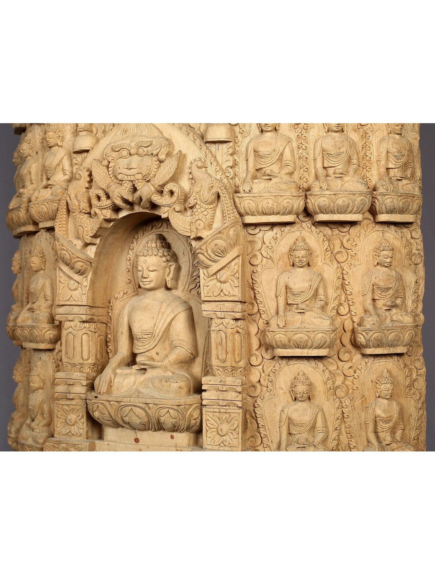 Stunning 36 Buddhas of Confession with Shakyamuni Handcarved In Nepal (Rare Artwork)