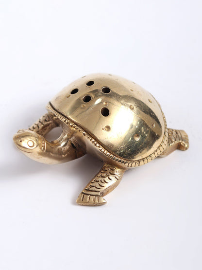 2" Tortoise Incense Stick Holder | Handmade | Brass Sculpture