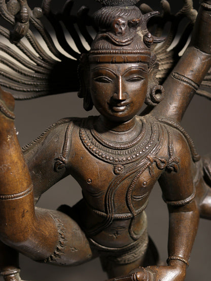 17" Urdhava Tandava (Shiva Tandava) Bronze Statue | Decorative Bronze Idol | Bronze Statue For Temple