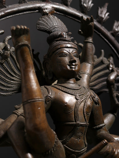 17" Urdhava Tandava (Shiva Tandava) Bronze Statue | Decorative Bronze Idol | Bronze Statue For Temple