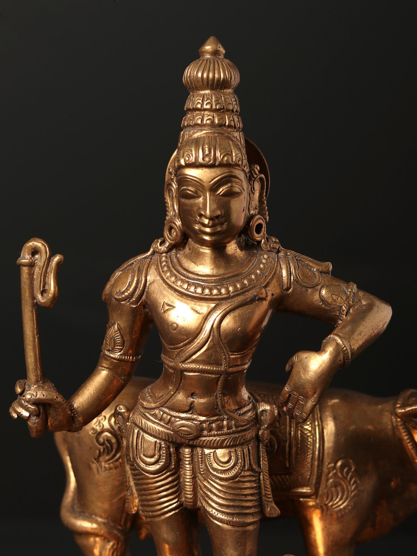 8" Lord Rajagopalaswamy Bronze Sculpture - A Form of Lord Krishna | Bronze Statue