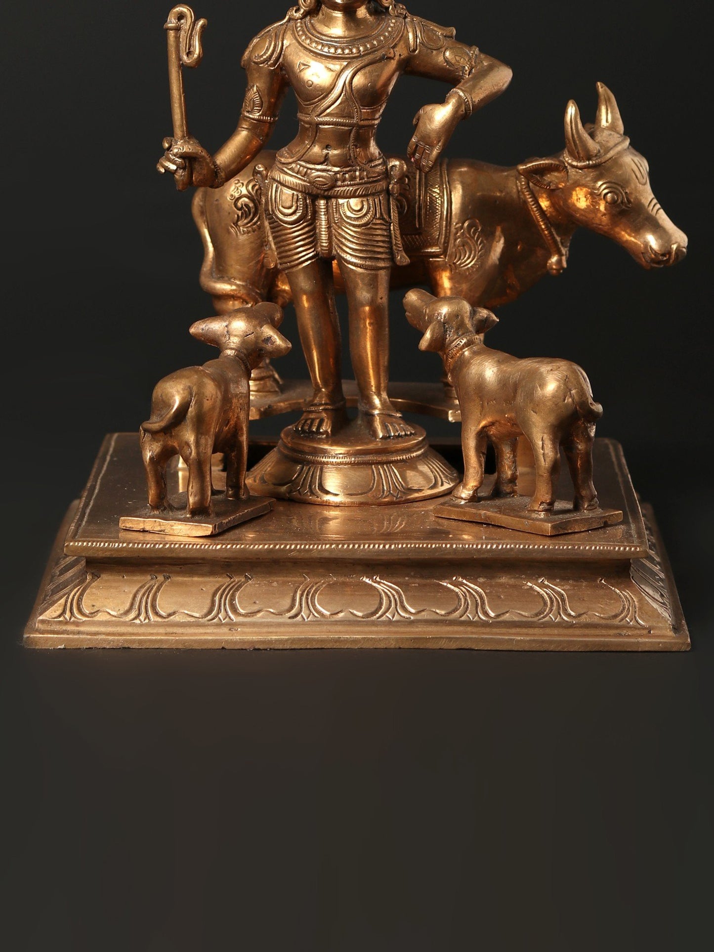 8" Lord Rajagopalaswamy Bronze Sculpture - A Form of Lord Krishna | Bronze Statue