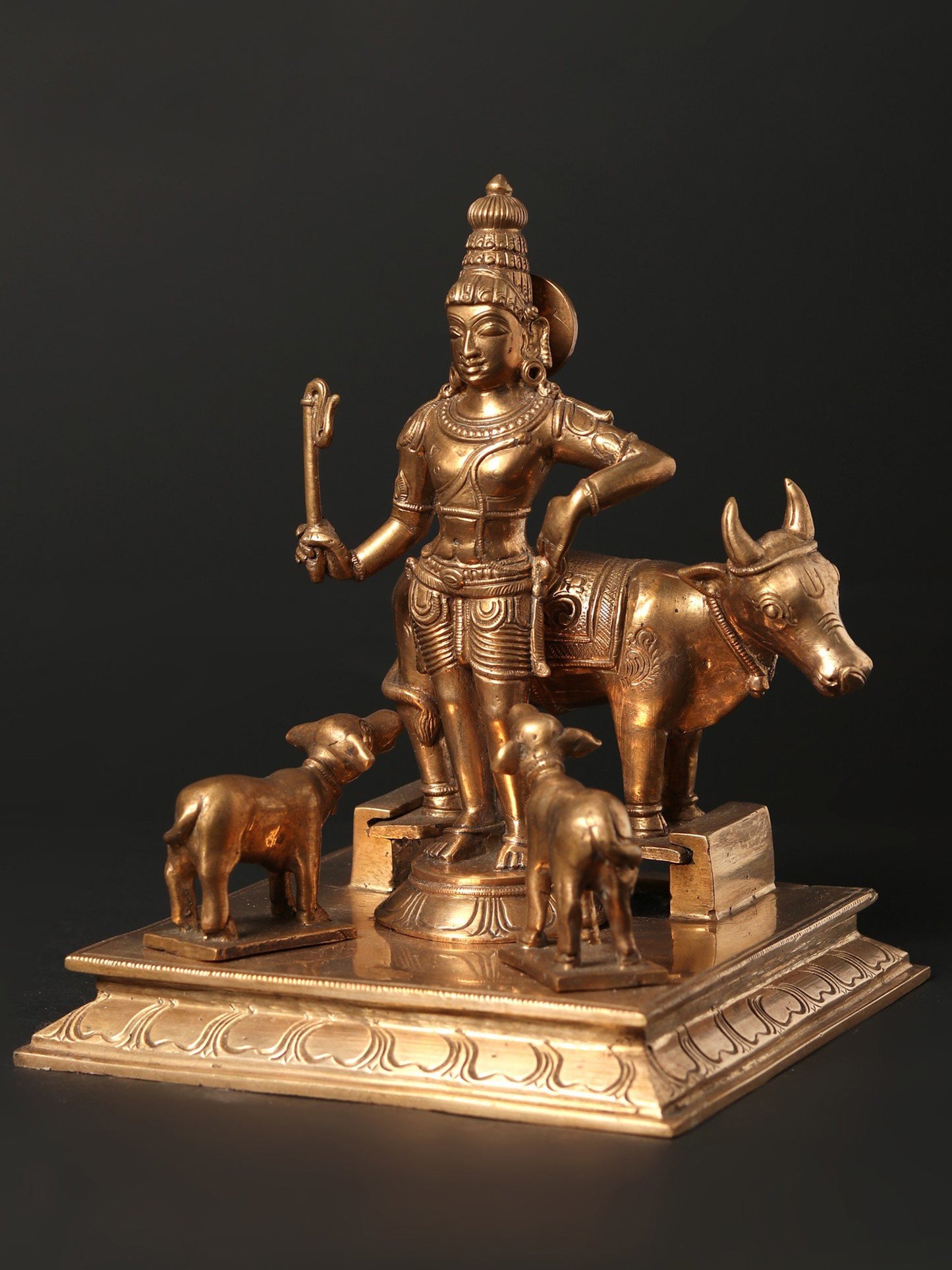 8" Lord Rajagopalaswamy Bronze Sculpture - A Form of Lord Krishna | Bronze Statue