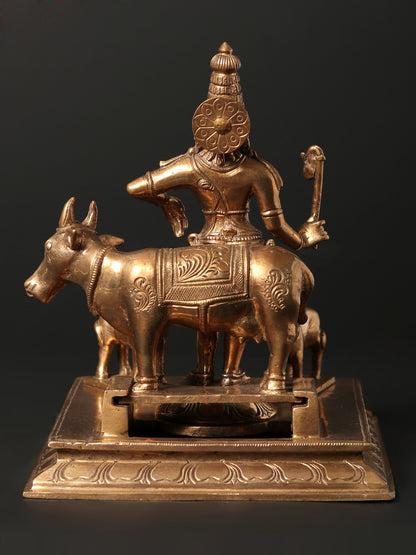 8" Lord Rajagopalaswamy Bronze Sculpture - A Form of Lord Krishna | Bronze Statue