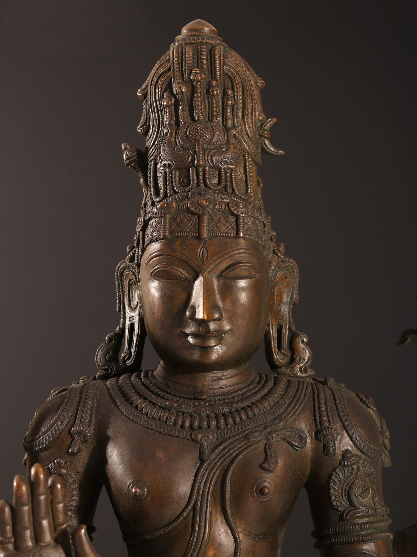 39" Large Lord Shiva as Pashupatinath Bronze Sculpture | Bronze Statue