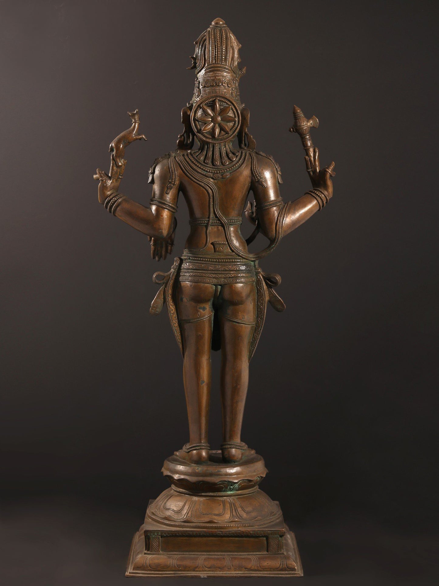 39" Large Lord Shiva as Pashupatinath Bronze Sculpture | Bronze Statue