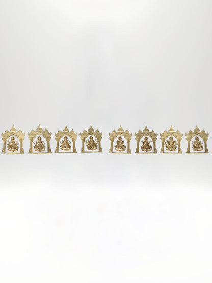 Ashtalakshmi Brass Wall Decor (Goddess of Wealth and Prosperity) 15-Inch