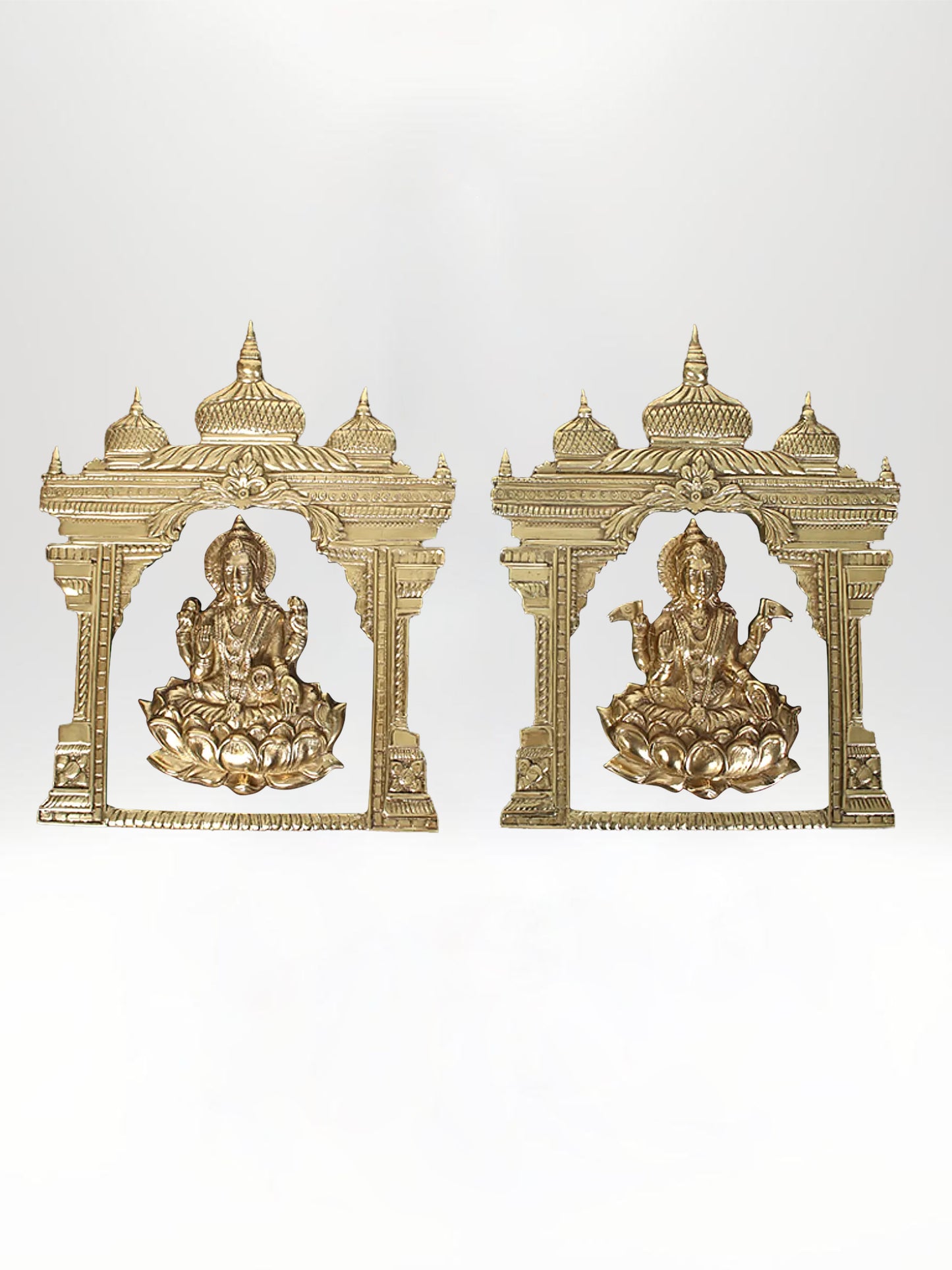 Ashtalakshmi Brass Wall Decor (Goddess of Wealth and Prosperity) 15-Inch