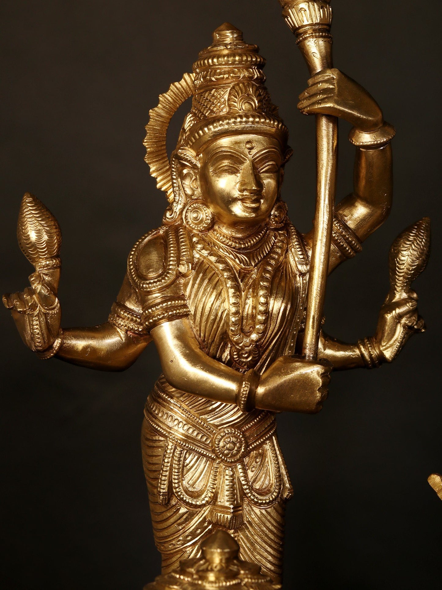 30" Superfine Goddess Rajarajeshwari Bronze Idol with God and Goddess | Bronze Statue