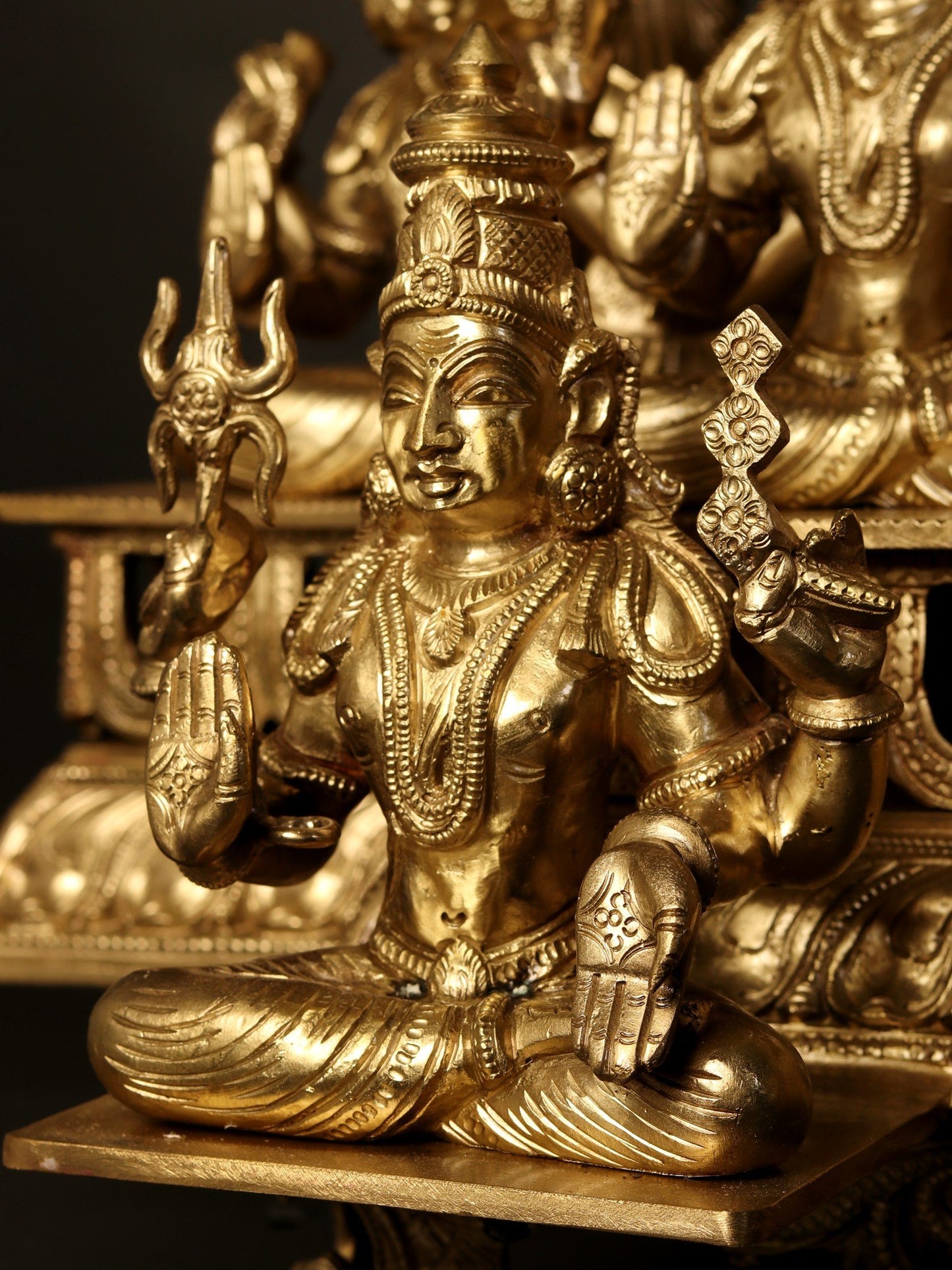 30" Superfine Goddess Rajarajeshwari Bronze Idol with God and Goddess | Bronze Statue