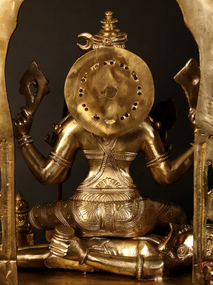 30" Superfine Goddess Rajarajeshwari Bronze Idol with God and Goddess | Bronze Statue