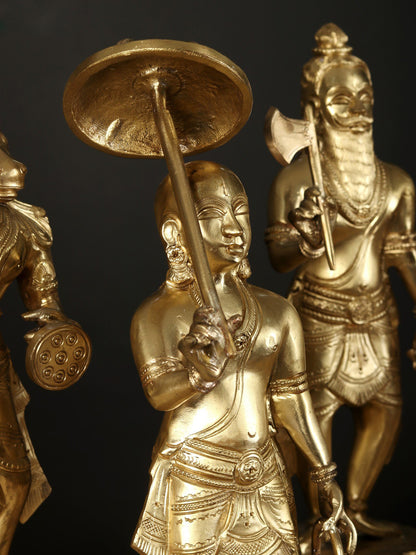 15" Bronze Dashavtar Of Lord Vishnu | Decorative Bronze Idol | Figurine For Gifting | Bronze Statue For Temple