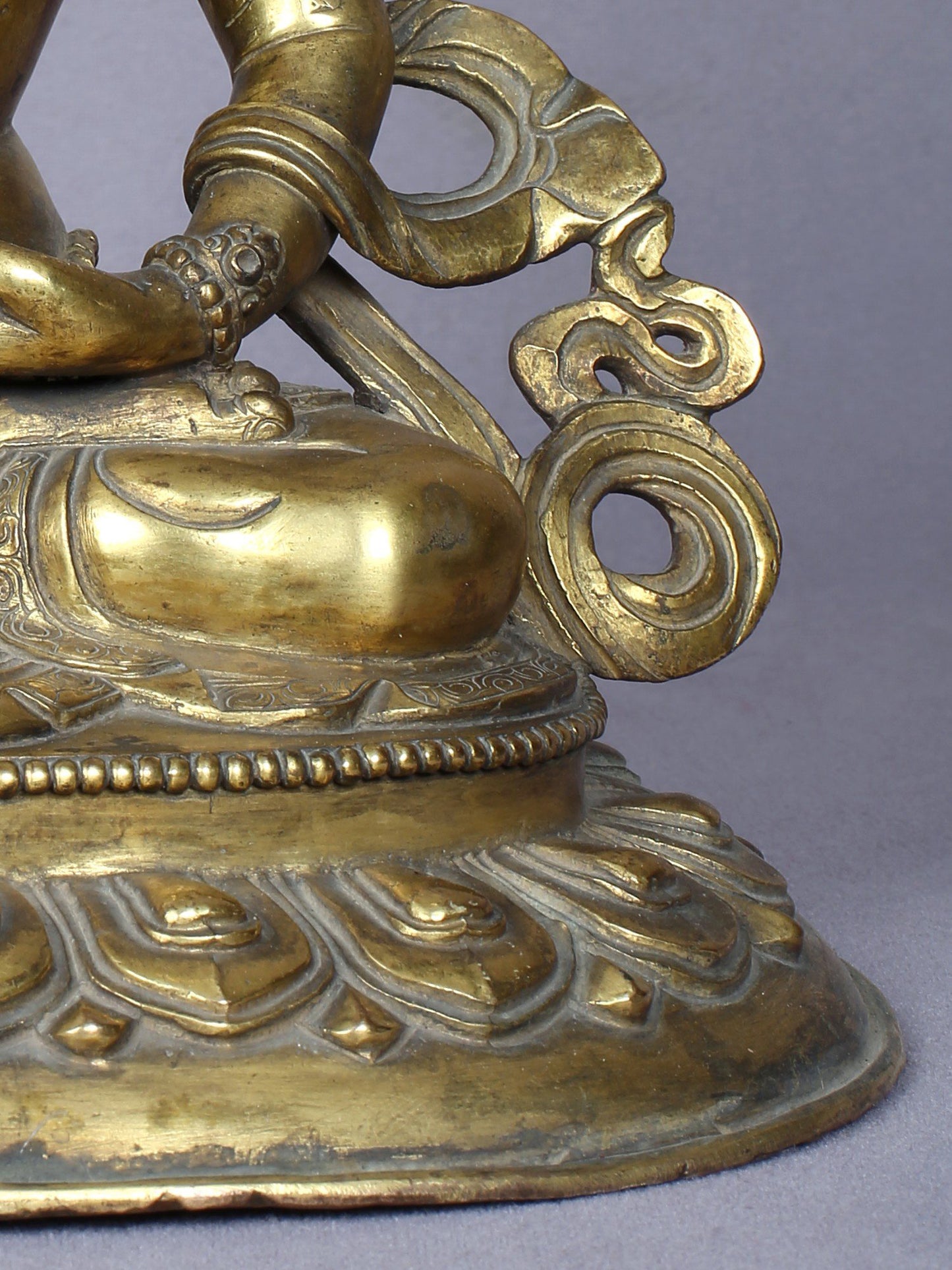 9" Aparmita (Amitayus) Buddha Idol From Nepal | Handmade Idol | Copper Statue Gilded With Gold