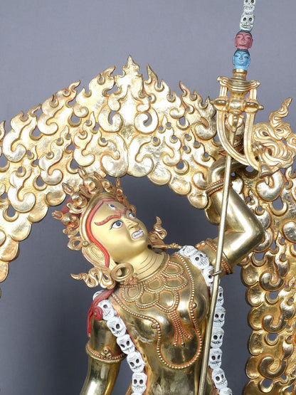 28" Vajrayogini Copper Statue Gilded With Gold | Handmade Idol | Copper Figurine