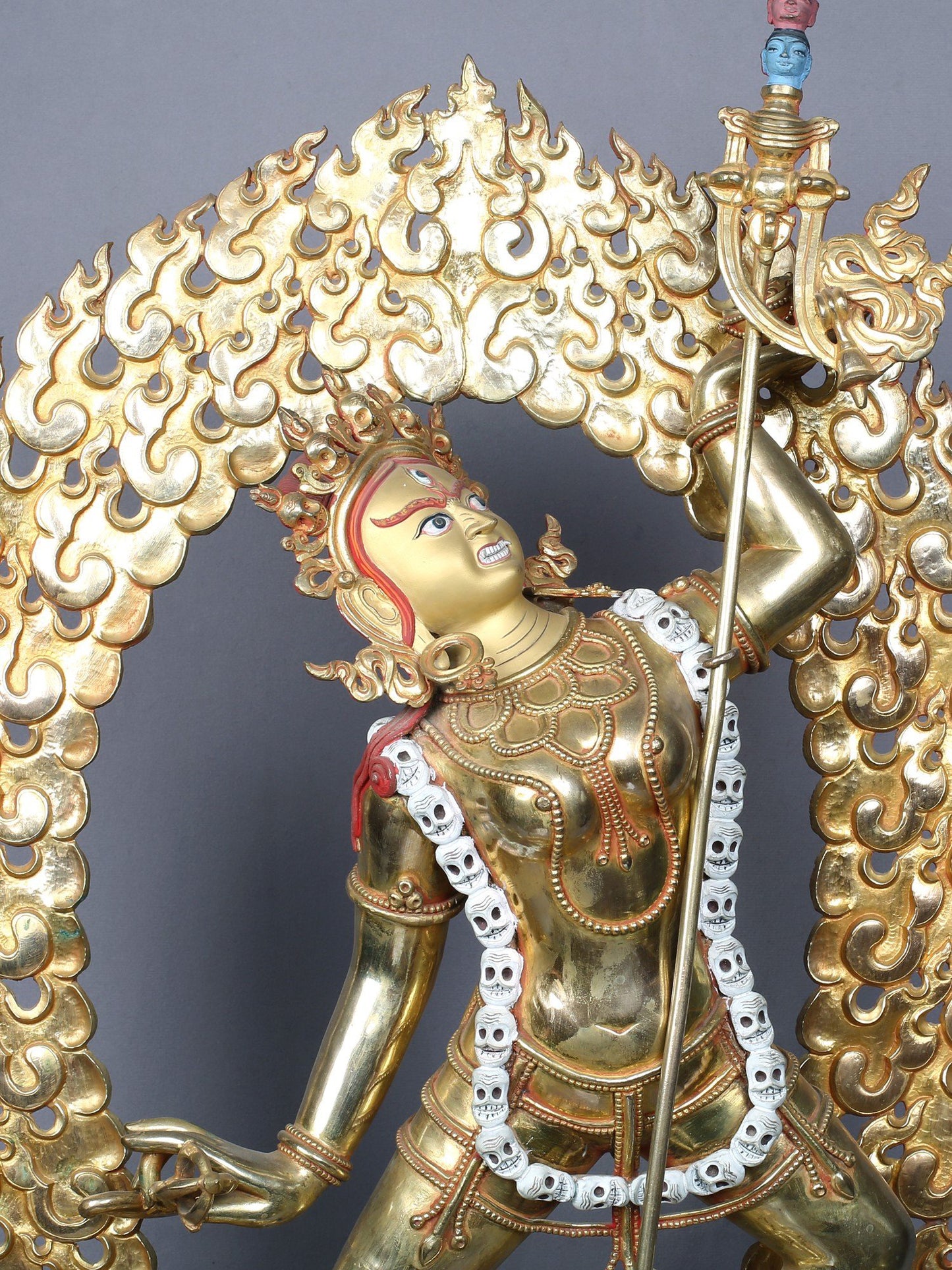 28" Vajrayogini Copper Statue Gilded With Gold | Handmade Idol | Copper Figurine